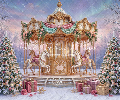 Christmas Carnation Carousel - With Sweep Option