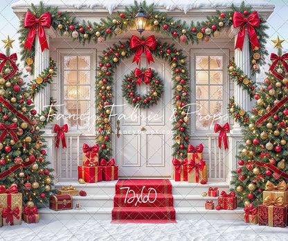 Christmas Front Porch Classic - With Sweep Option