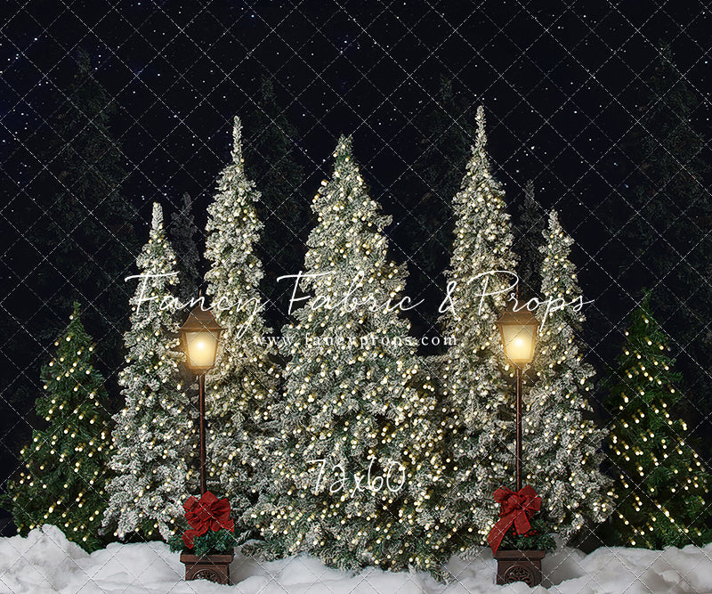 Christmas Cottage Trees