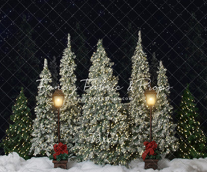 Christmas Cottage Trees