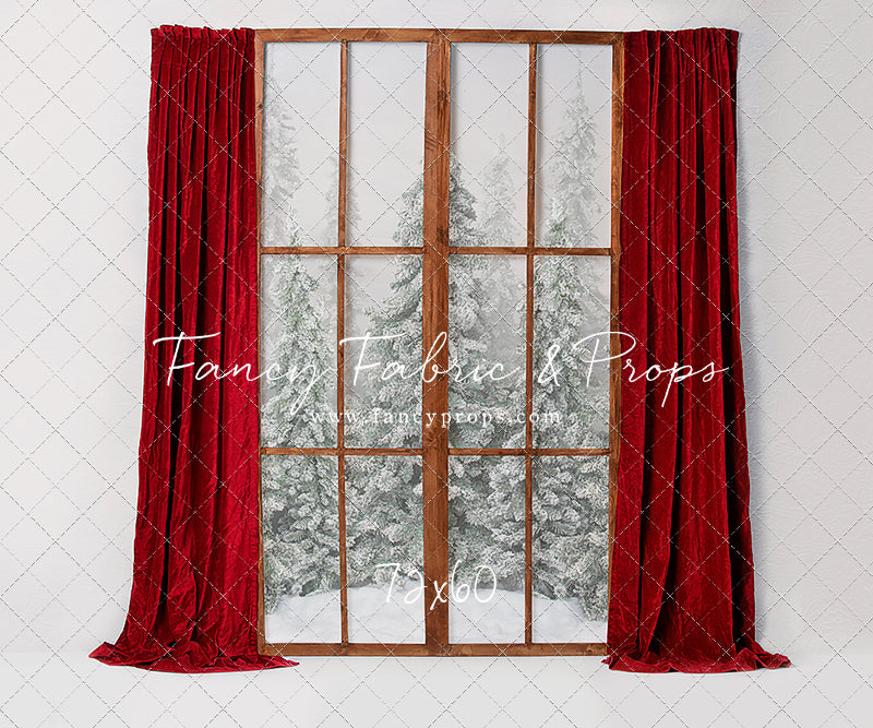 Classic Red Mantle Window