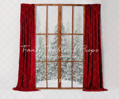 Classic Red Mantle Window