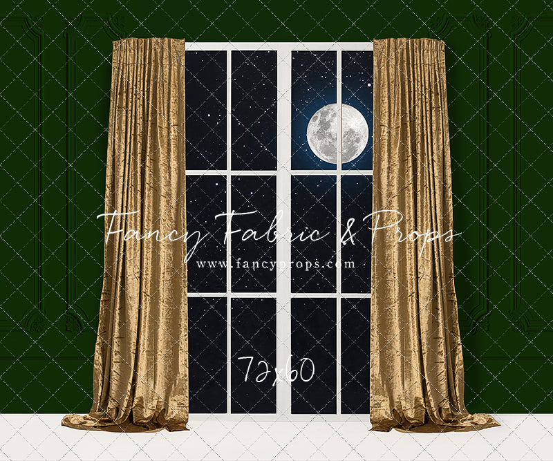 Classy Gold & Greens Window