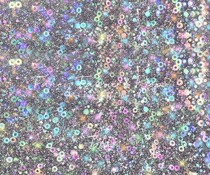 Cosmic Celebration - With Solid Beige Gray Floor Sweep Option