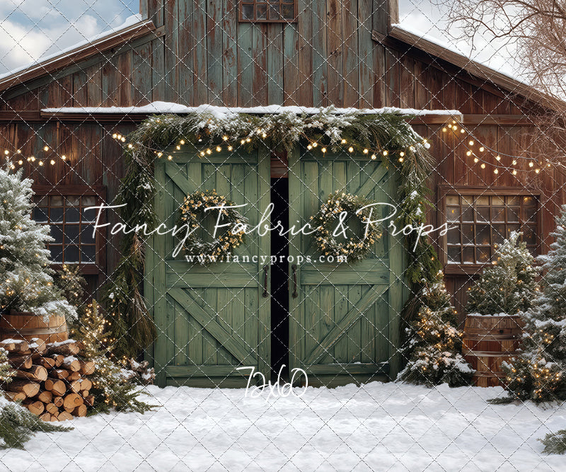 Cozy Christmas Barn - with Sweep Option