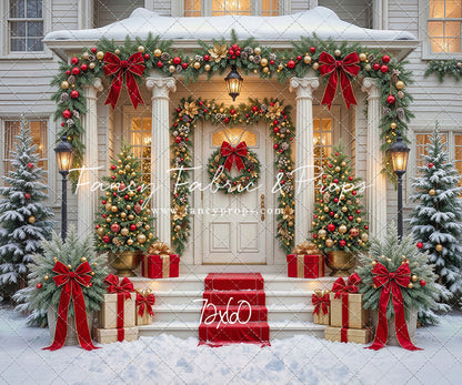 Cozy Christmas Entry - With Sweep Option