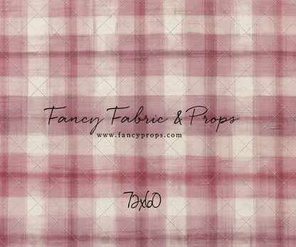 Cranberry Plaid - With Sweep Option