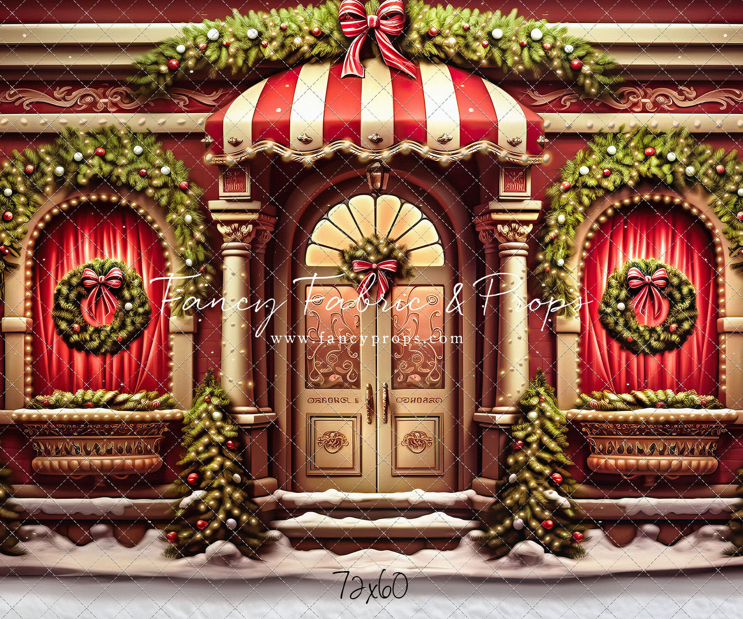 Crimson & Gilt Christmas Emporium - with Sweep Option