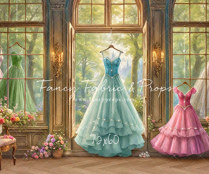 Dress of Royal Wishes- Wood Floor - With Sweep Option