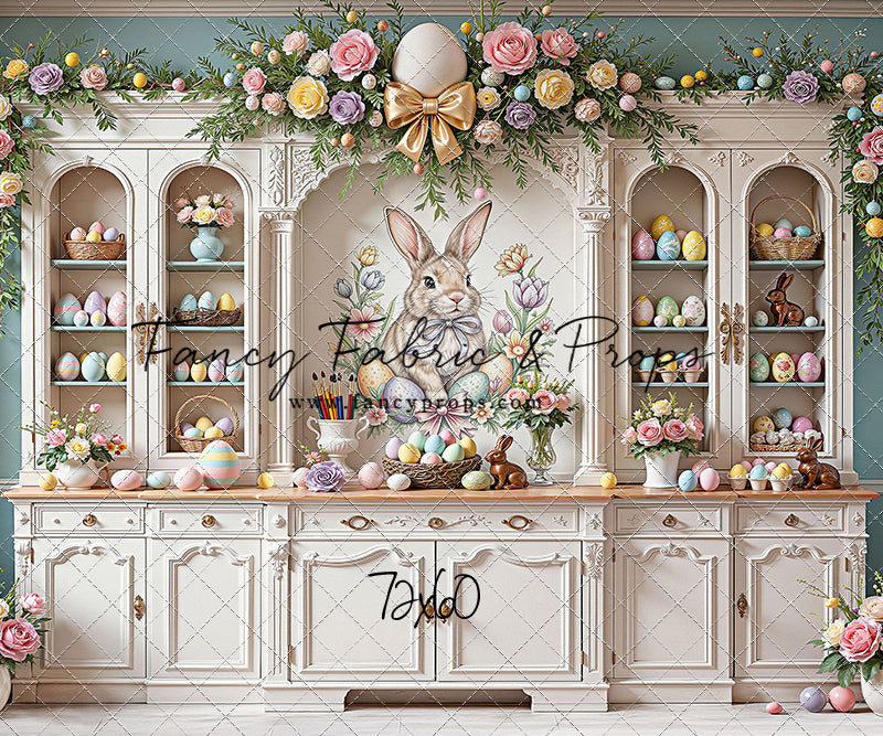 Easter Cupboard - White Floor - With Sweep Option