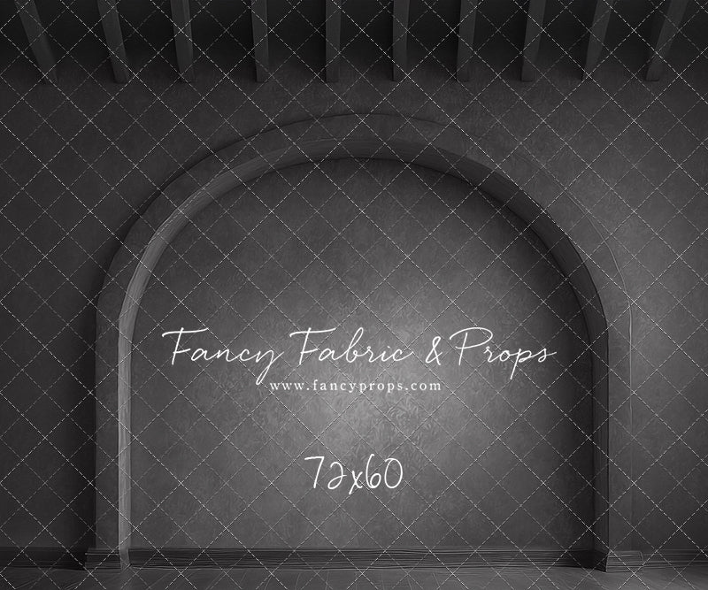 Elegant Charcoal Alcove - Wood Floor - With Sweep Option