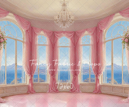 Elegant Summertime Mountain View - Marble Floor - With Sweep Option