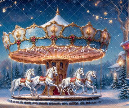 Enchanted Holiday Carousel - With Sweep Option