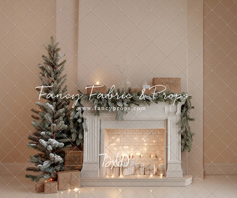 Evergreen & Ivory Mantle - With Sweep Option