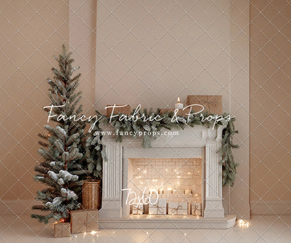 Evergreen & Ivory Mantle - With Sweep Option