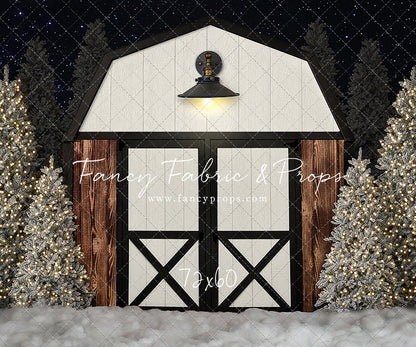 Modern Christmas Barn - With Light