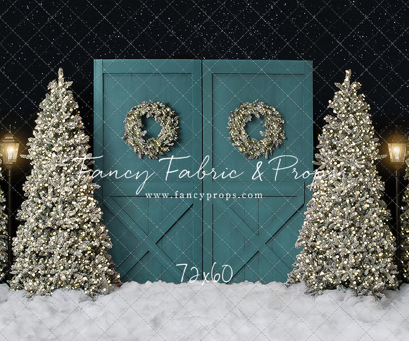 Fancy Blue Barn Doors