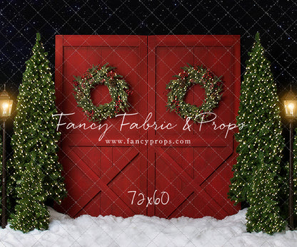 Fancy Red Barn Doors