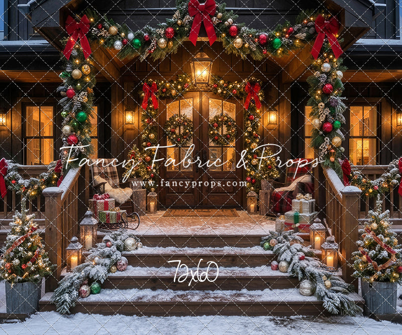Festive Front Porch - With Sweep Option
