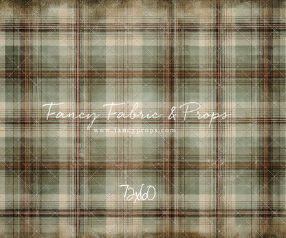 Frosted Plaid Spruce - With Sweep Option