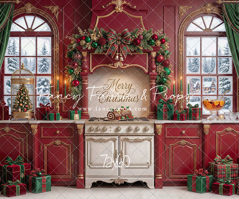 Gilded Cranberry Kitchen - With Sweep Option