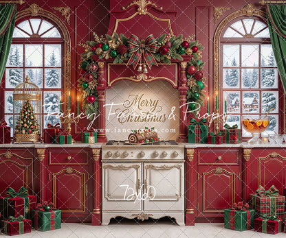 Gilded Cranberry Kitchen - With Sweep Option