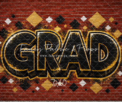 Gold & Black Grad - With Sweep Option