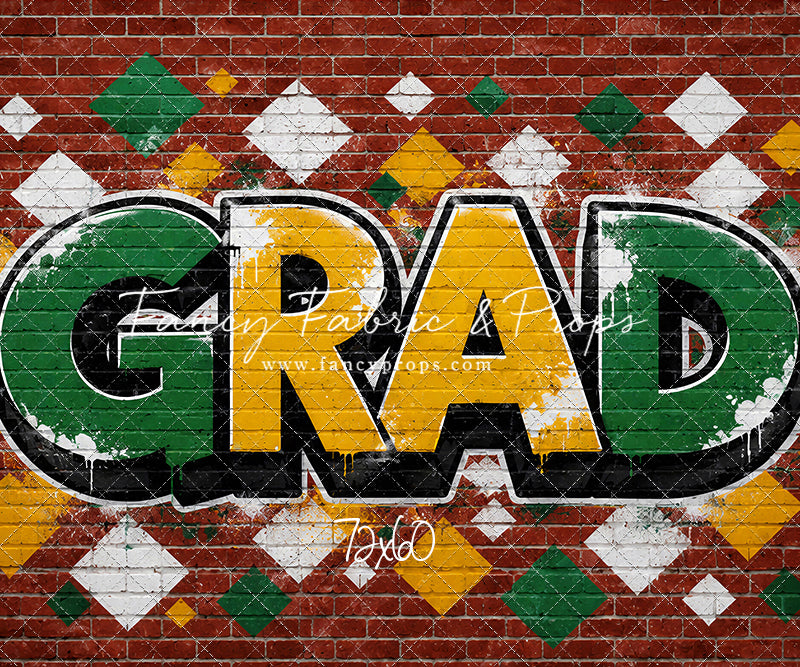 Gold & Green Grad - With Sweep Option