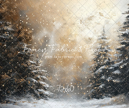 Golden Snowy Wonderland - With Sweep Option