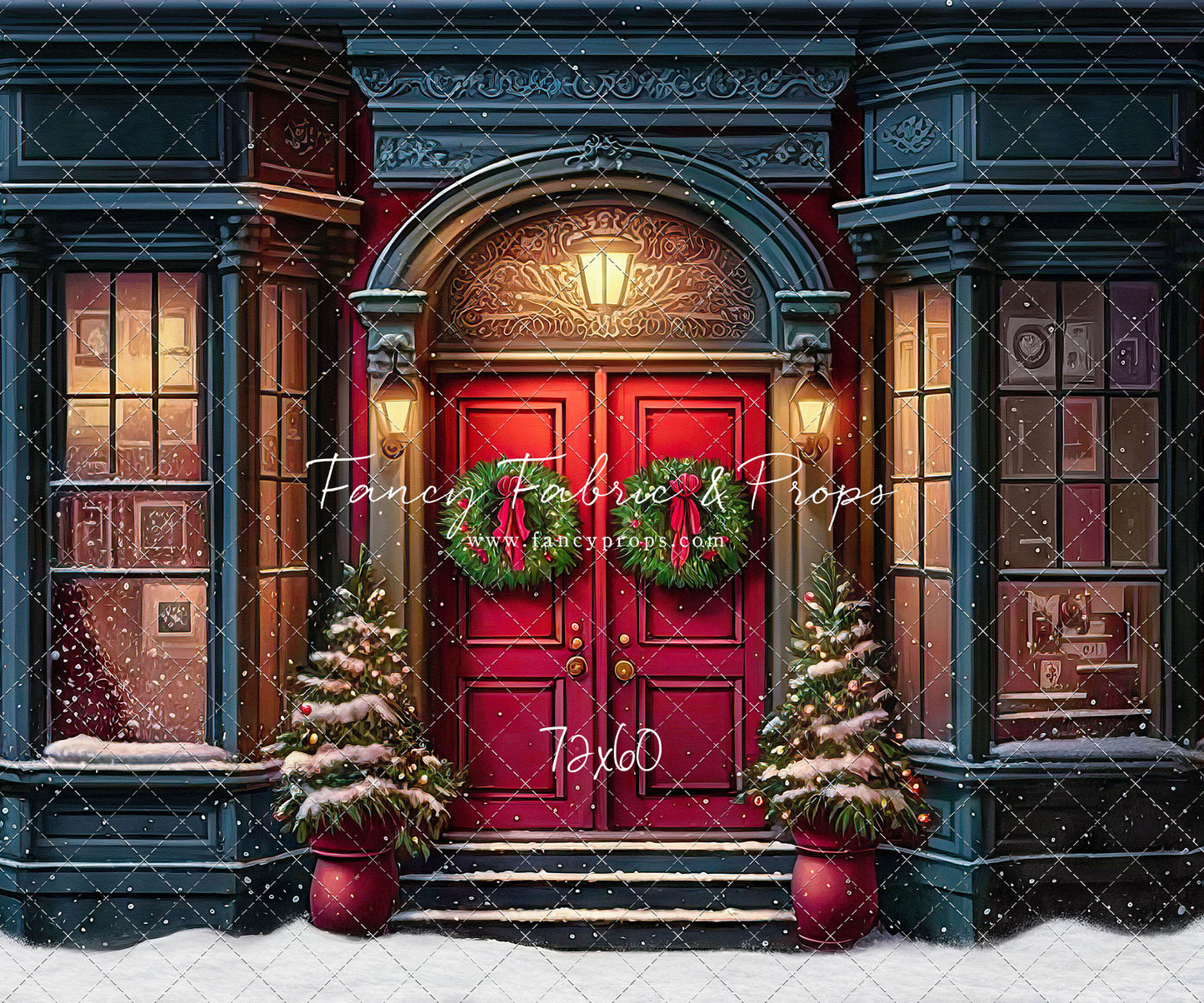 Heartfelt Holiday Home - Red Doors With Snow Floor Option - with Sweep Option