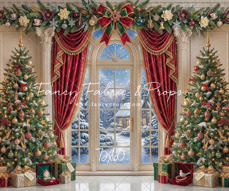 Holiday Window Elegance - with Sweep Option