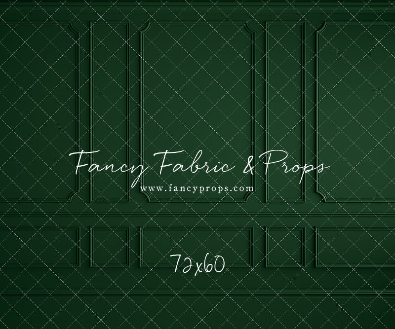 Holly Jolly Green Wainscoting Wall