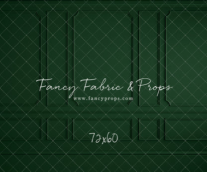 Holly Jolly Green Wainscoting Wall