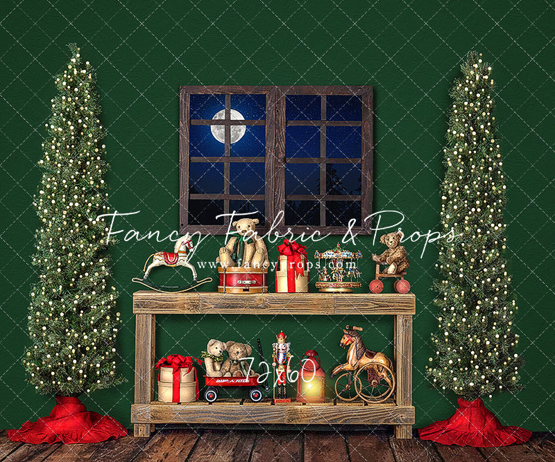 Holly Jolly Workshop Window