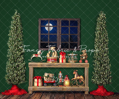 Holly Jolly Workshop Window