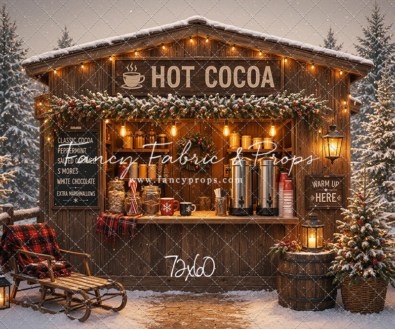 Hot Cocoa Holiday Hut - With Sweep Option