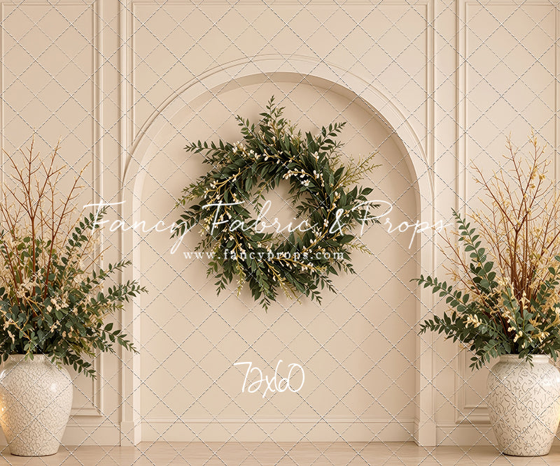 Ivory Evergreen Arch - With Sweep Option