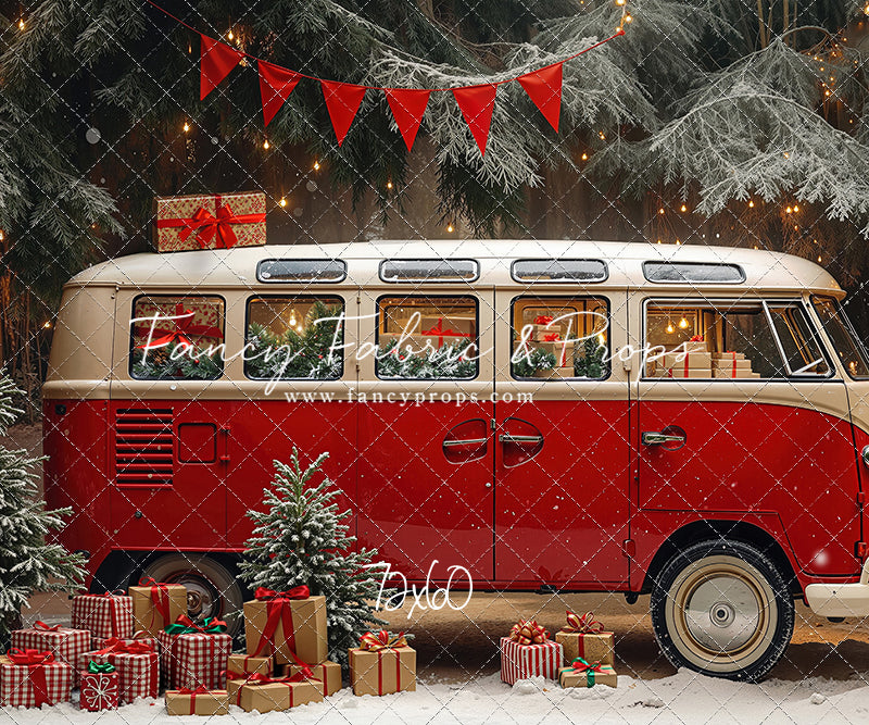 Merry Little Bus Stop - with Sweep Option
