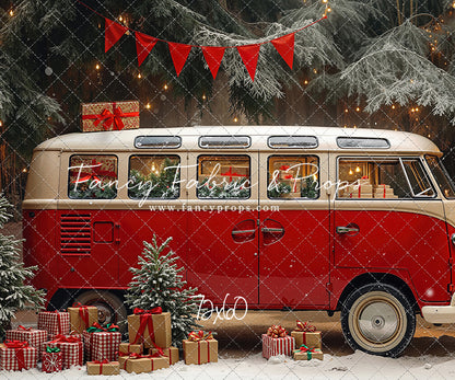 Merry Little Bus Stop - with Sweep Option