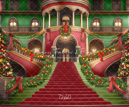 Merry Mansion- Red Rug - with Sweep Option