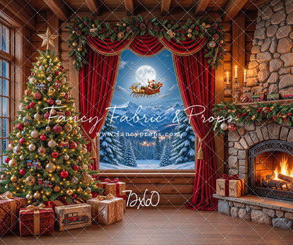 Mountain Sleigh View - with Sweep Option