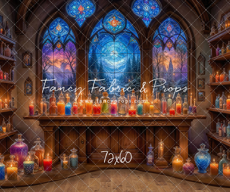 Mystic Potion Emporium - Wood Floor - With Sweep Option