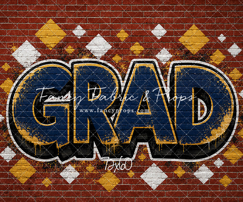 Navy & Gold Grad - With Sweep Option