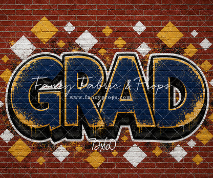 Navy & Gold Grad - With Sweep Option