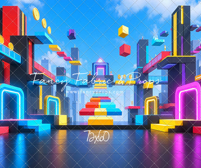 Neon Obby City - With Sweep Option