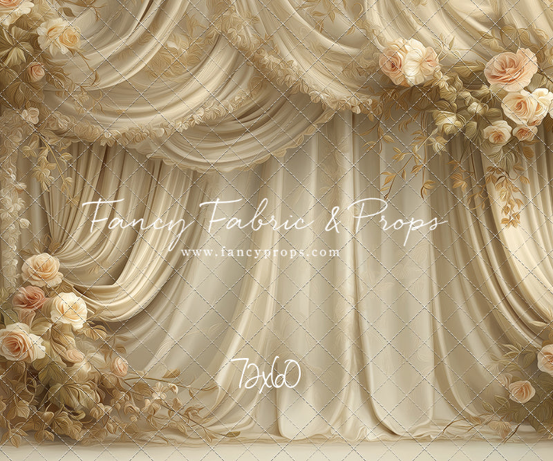 Petals & Silk In Ivory - With Sweep Option