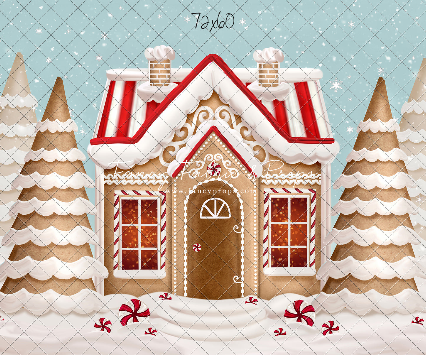 Pretty Peppermint Gingerbread House