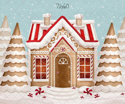 Pretty Peppermint Gingerbread House