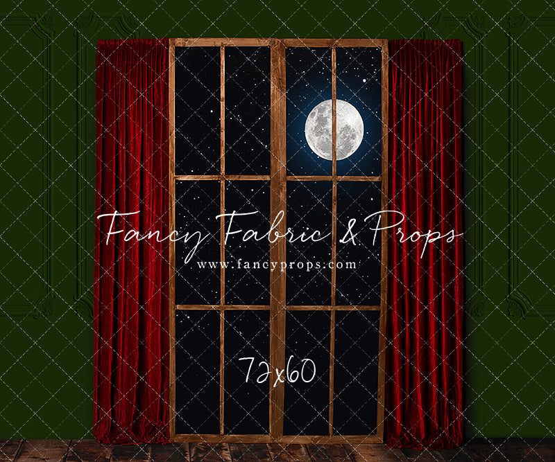 Red & Green Wood Window