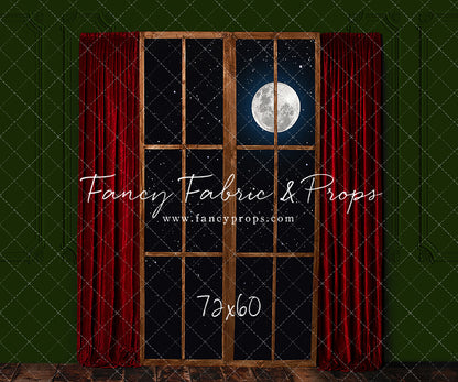 Red & Green Wood Window